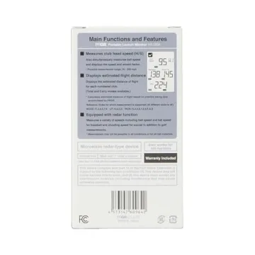 PRGR Black Pocket Launch Monitor HS-130A (New 2021 Model)