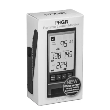 PRGR Black Pocket Launch Monitor HS-130A (New 2021 Model)