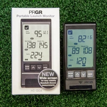 PRGR Black Pocket Launch Monitor HS-130A (New 2021 Model)
