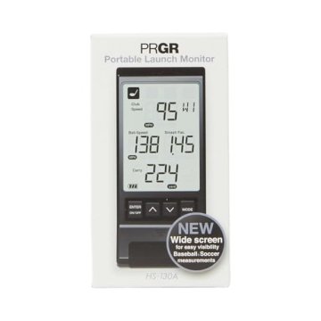 PRGR Black Pocket Launch Monitor HS-130A (New 2021 Model)