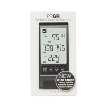 PRGR Black Pocket Launch Monitor HS-130A (New 2021 Model)
