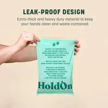 HoldOn Pet Waste Bags - Eco-Friendly & Durable Dog Poop Bags