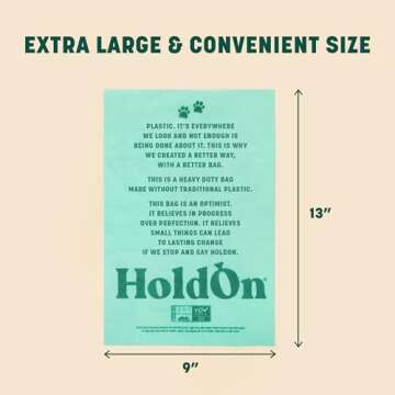 HoldOn Pet Waste Bags - Eco-Friendly & Durable Dog Poop Bags