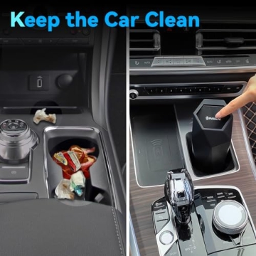 Stylish SINSEN Car Trash Can - Compact & Durable