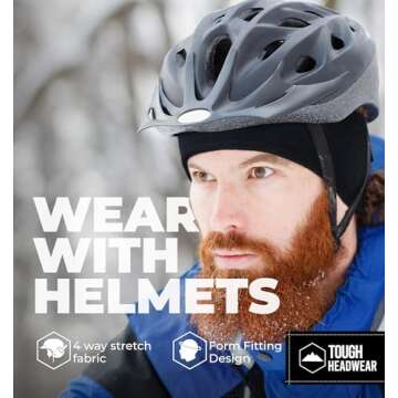 Tough Headwear Fleece Ear Warmers for Cold Weather