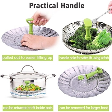 Versatile Consevisen Vegetable Steamer Basket for Healthy Cooking