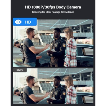 BOBLOV KJ25 Body Camera 1080P Night Vision 10-13Hrs