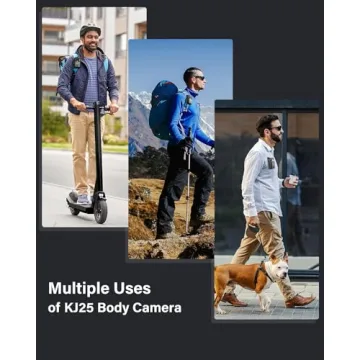 BOBLOV KJ25 Body Camera 1080P Night Vision 10-13Hrs