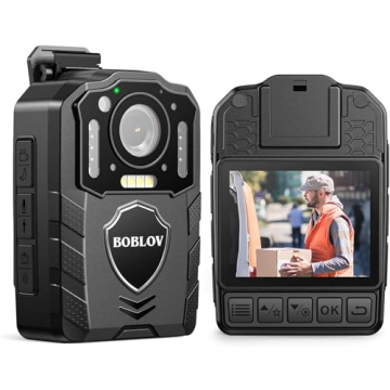 BOBLOV KJ25 Body Camera 1080P Night Vision 10-13Hrs
