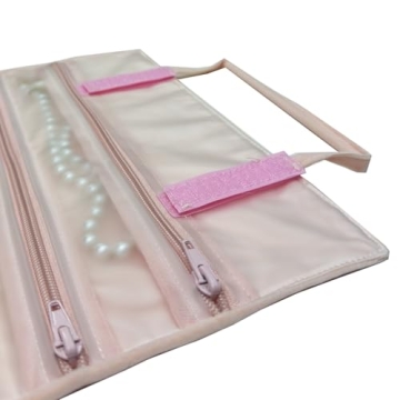 UnionPlus Velvet Jewelry Roll Organizer for Travel