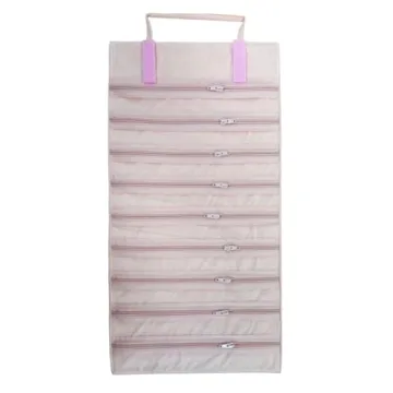 UnionPlus Velvet Jewelry Roll Organizer for Travel