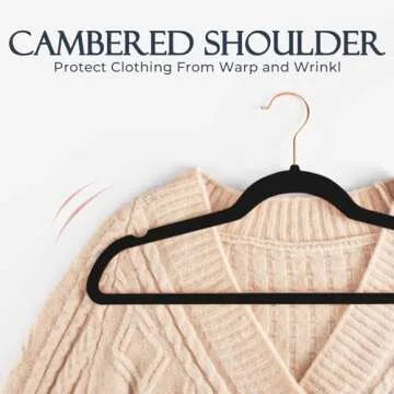 HOUSE DAY Black Velvet Hangers 60 Pack, Premium Clothes Hangers Non-Slip Felt Hangers, Sturdy Black Hangers Heavy Duty Coat Hangers, Durable Suit Hangers for Space Saving, No Hanger Marks Gold Hook