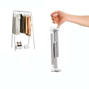Ligtchser Portable Travel Garment Rack - Lightweight, Adjustable & Durable