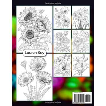 101 Relaxing Flowers Coloring Book: A Beautiful Floral Adults Coloring Book Feature Over 80 Differen...