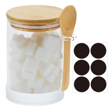 Airtight Glass Storage Jars with Bamboo Lids Silicone Base
