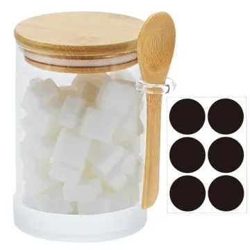 Airtight Glass Storage Jars with Bamboo Lids Silicone Base