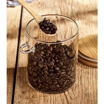 Airtight Glass Storage Jars with Bamboo Lids Silicone Base