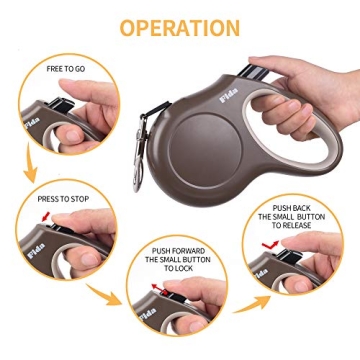 Fida Retractable Dog Leash for Small and Medium Dogs