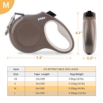 Fida Retractable Dog Leash for Small and Medium Dogs