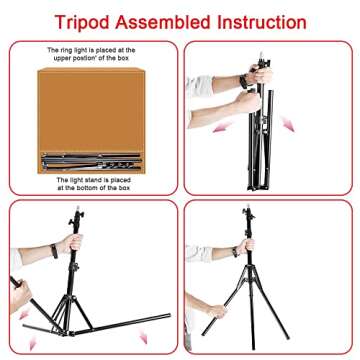 14 Inch Ring Light with 60" Tripod Stand,Mountdog Dimmable LED Ring Light with Rotatable Phone Holder, Bluetooth Remote Control,Carrying Bag for YouTube, Live Streaming, Video Shooting, Make Up