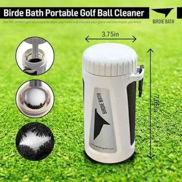 Birdie Bath Portable Golf Ball Cleaner - Ultimate Personal Golf Ball Washer