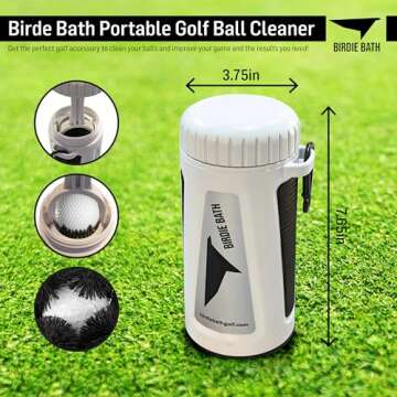 Birdie Bath Golf Ball Cleaner - Compact & Portable Wash
