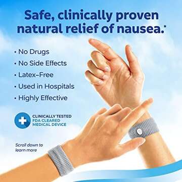 Sea-Band Anti-Nausea Wristbands for Motion & Morning Sickness