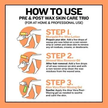 waxup Almond Oil Wax Remover (8 Fl. Ounces), After Waxing Skin Care Product, Post Wax Oil Cleanser for Professional and At Home Waxing For Women and Men.