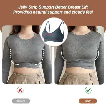 OEAK Women's Wireless Bra - Seamless Comfort Bralette