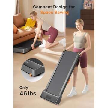 WALKINGPAD Z1SE Walking Pad for Home Office, Under Desk Treadmills 2.25 HP Portable Walking Jogging ...