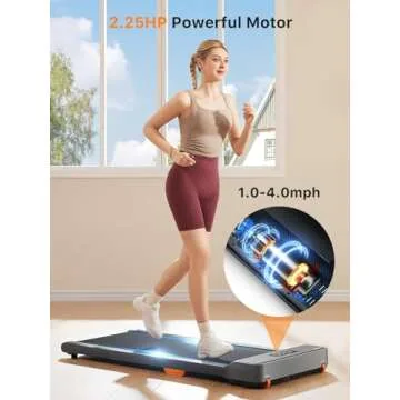 WALKINGPAD Z1SE Walking Pad for Home Office, Under Desk Treadmills 2.25 HP Portable Walking Jogging Machine with 265 lbs Weight Capacity Remote Control and LED Display (Gray)