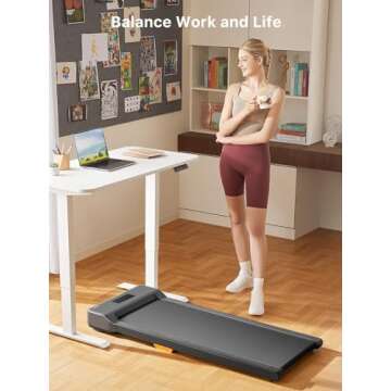 WALKINGPAD Z1SE Walking Pad for Home Office, Under Desk Treadmills 2.25 HP Portable Walking Jogging Machine with 265 lbs Weight Capacity Remote Control and LED Display (Gray)