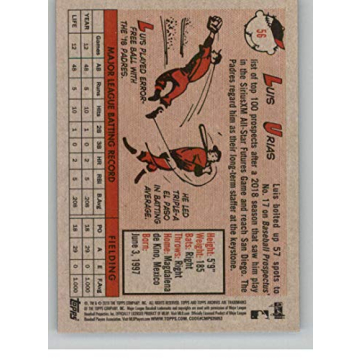 2019 Topps Archives Luis Urias Rookie Trading Card