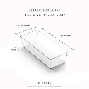 BINO Oblong Plastic Drawer Organizer – Durable & Stylish