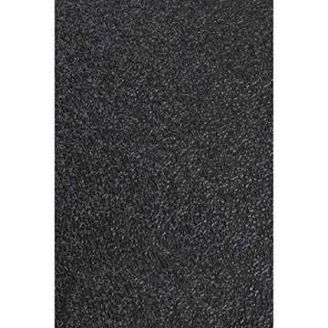 MotionTex Exercise Equipment Mat for Under Stationary Bike, Spin Bike, Exercise Bike, Treadmill, Fitness Equipment, Home Gym Floor Protection, 24" x 48", Black