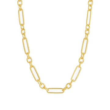 Gorjana Women's Reed Necklace - Elegant 18K Gold Plated Statement Chain