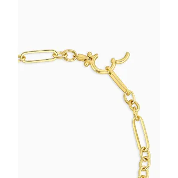 gorjana Reed Necklace 18K Gold Plated Statement Jewelry