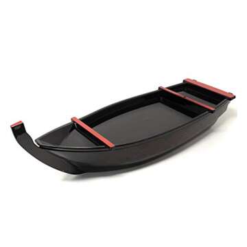 Elegant Japanese Sashimi Sushi Boat Serving Tray for Dining