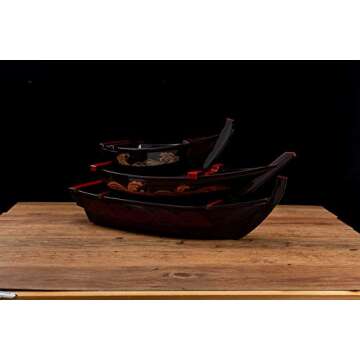 Elegant Japanese Sashimi Sushi Boat Serving Tray for Dining