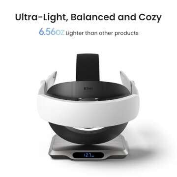 KIWI design K4 Boost Comfort Battery Head Strap Accessories for Meta/Oculus Quest 3/3S, Dual Charge ...