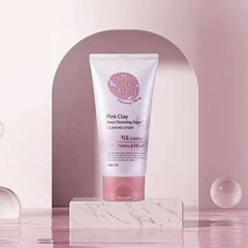 Foaming Facial Cleanser with Pink Clay - Kwailnara