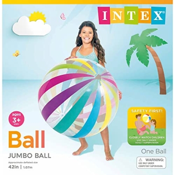 Intex Jumbo 42" Inflatable Beach Ball for Summer Fun