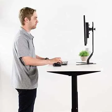 VIVO White 60 x 24 inch Universal Solid One-Piece Table Top for Standard and Sit to Stand Height Adjustable Home and Office Desk Frames, DESK-TOP60W