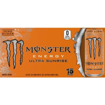 Monster Energy Ultra Sunrise Sugar-Free Energy Drink 15 Pack