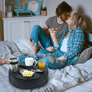 MOOKUNDY Sofa Buddy Couch Cup Holder Organizer Big Leather Black