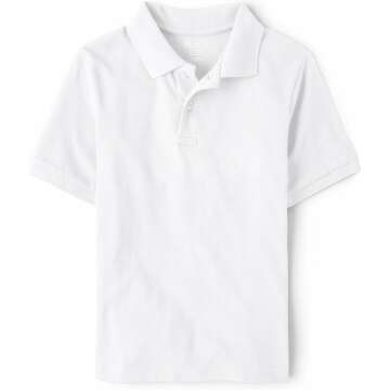 The Children's Place Boys Uniform Polo - Short Sleeve Pique Shirt
