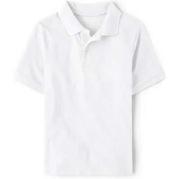 Boys Pique Polo - Short Sleeve Uniform Shirt