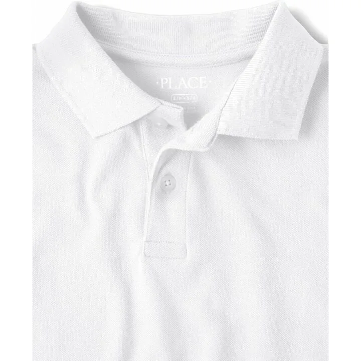 Boys Pique Polo - Short Sleeve Uniform Shirt
