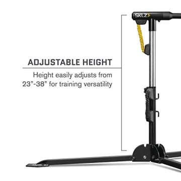 SKLZ Hurricane Select Portable Batting Swing Trainer for Baseball and Softball, Black/Yellow