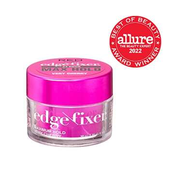 Red by Kiss Edge Fixer 24 Hour Maximum Hold Edge Wax No Flaking Biotin B7 Infused Hair Gel 1.01 fl.o...